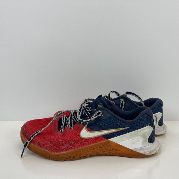 Nike Metcon 3 Freedom Training Shoes Red White Blue Mens Size 8.5 - Picture 1 of 6